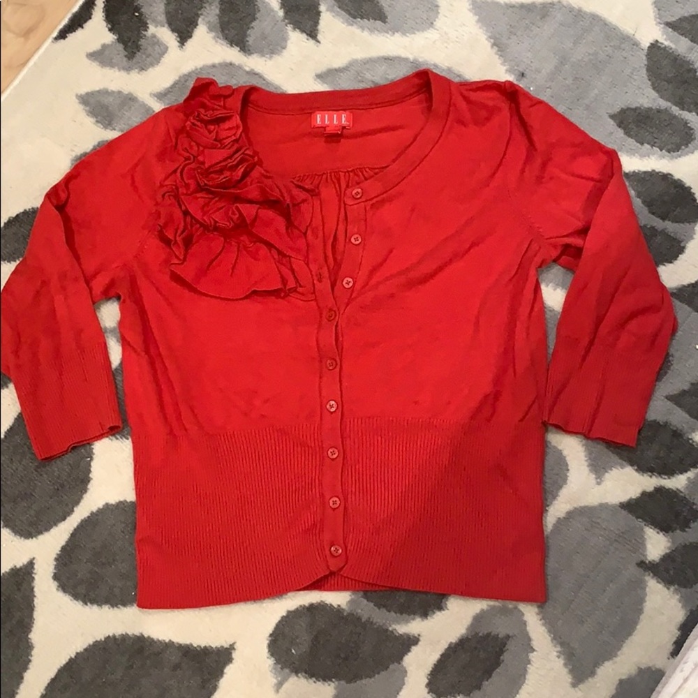 Elle Red Sweater